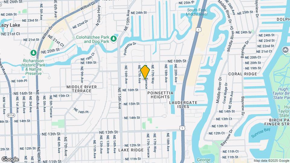 1629 NE 17th Ter, Unit Echelon Map and Location Details