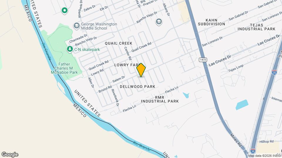 303 Center Rd Map and Location Details