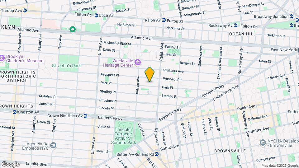 1621 Park Place Mapa y Detalles de la Ubicación