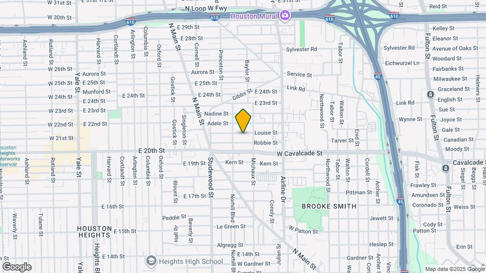 1021 Louise St Map and Location Details