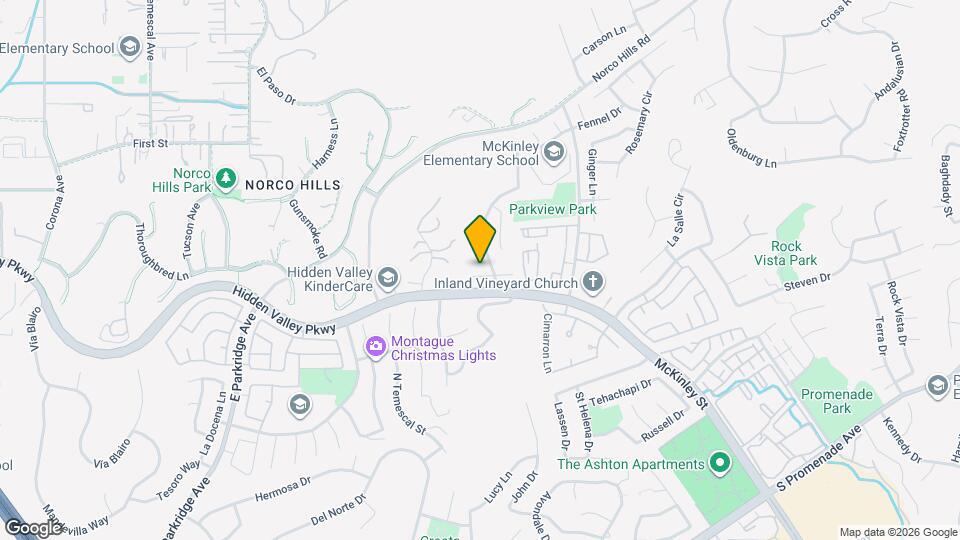 1843 Madera Cir Map and Location Details