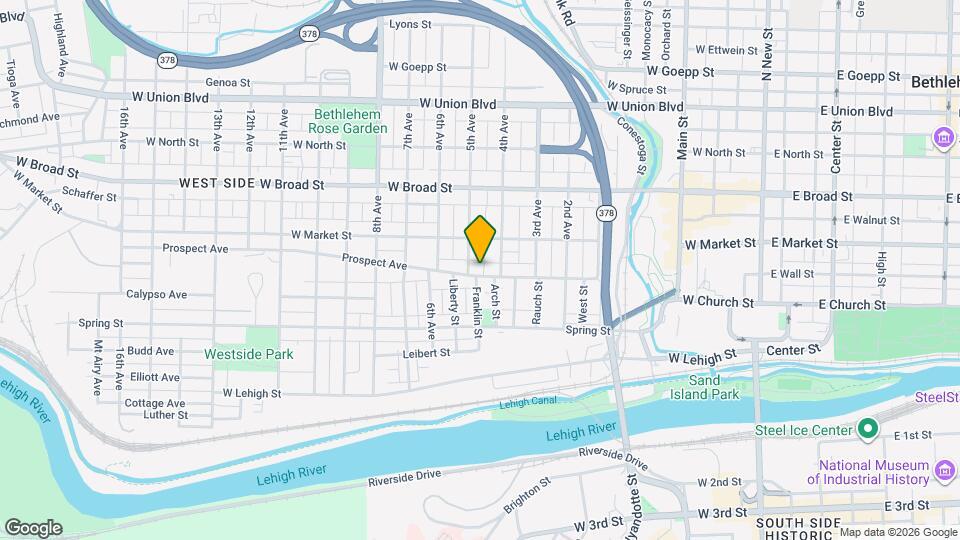 526 Prospect Ave Map and Location Details