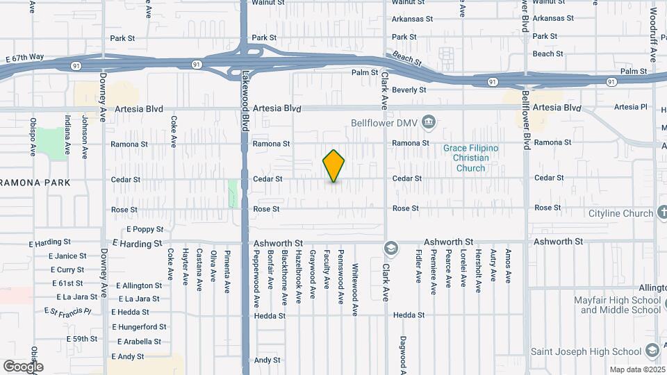 9226 Cedar St Map and Location Details