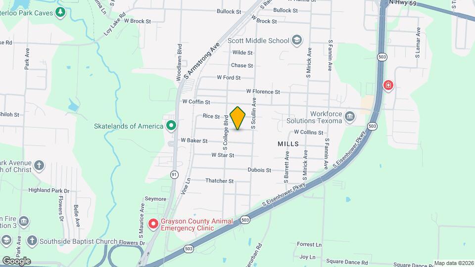 924 W Collins St Map and Location Details