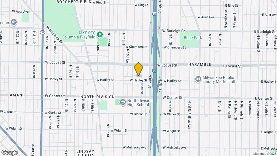 912 W Hadley St, Unit 1 Map and Location Details