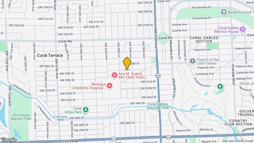 5936 SW 29th St Map and Location Details