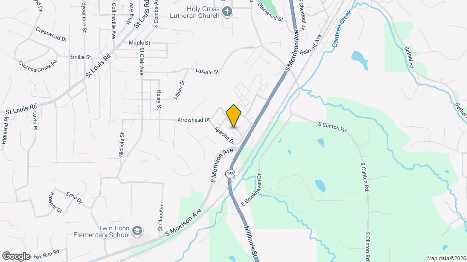 1107 Arrowhead Dr Map and Location Details