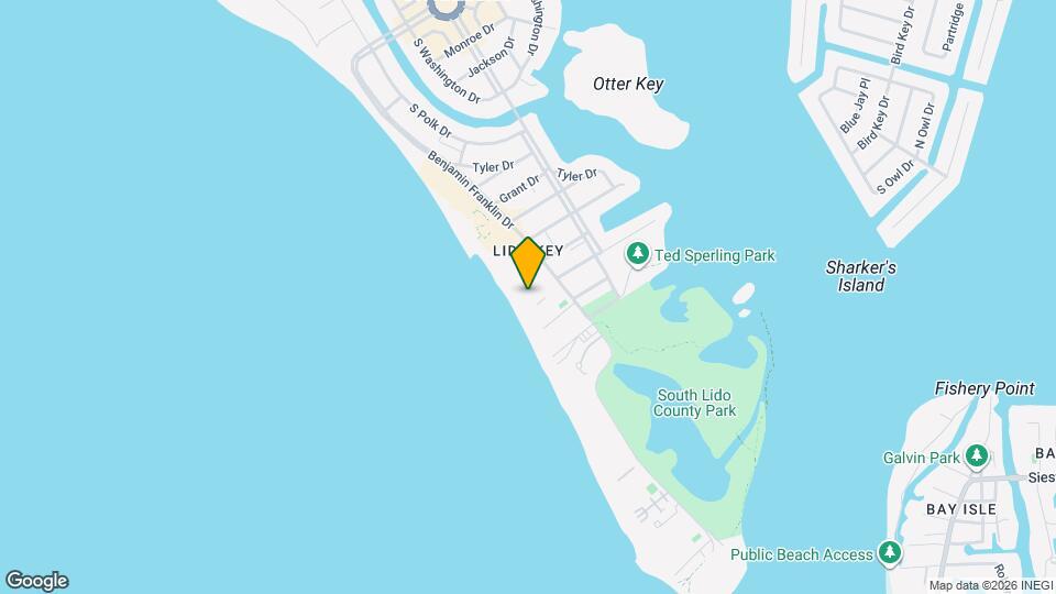 Rosewood Residences Lido Key Mapa y Detalles de la Ubicación