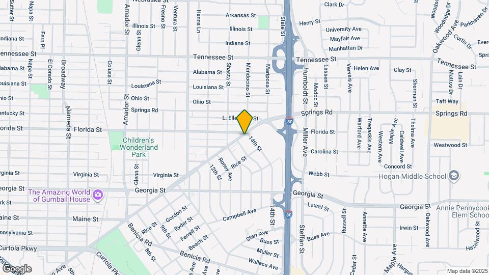 1933 Solano Ave Map and Location Details