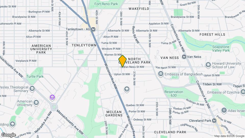 4115 38th St NW Map and Location Details