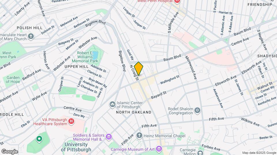 304 N Craig St Map and Location Details