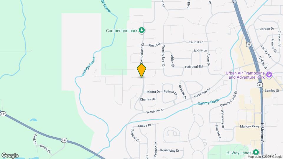 1301 Greenbriar Wy Map and Location Details