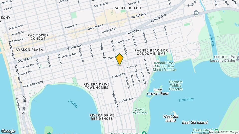 4055 Jewell St Map and Location Details