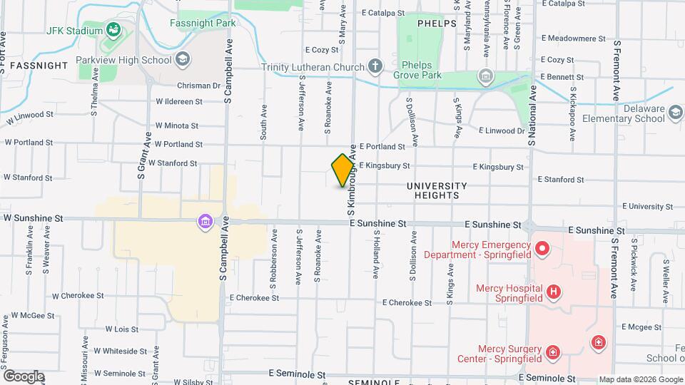 1715 S Kimbrough Ave Map and Location Details