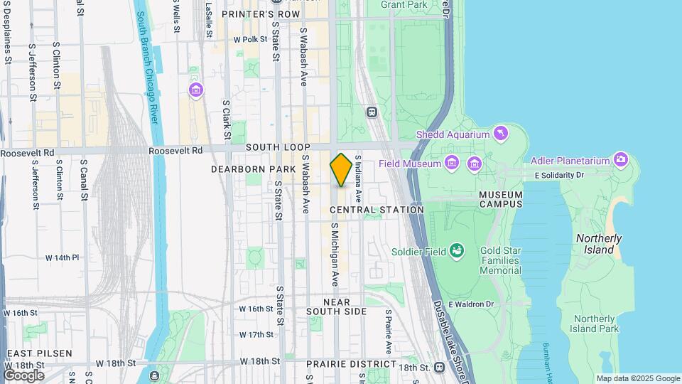 1305 S Michigan Ave, Unit 1005 Map and Location Details