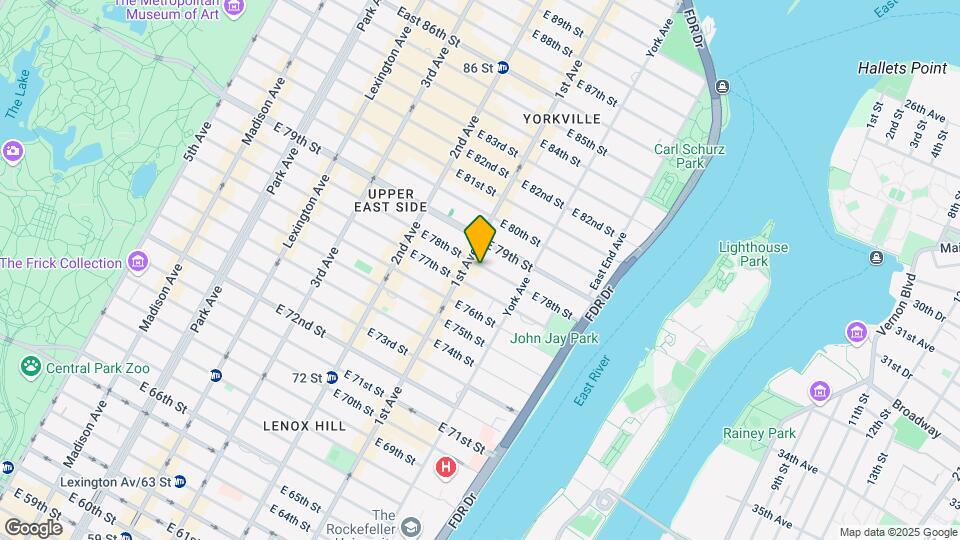 408 E 78th St Map and Location Details