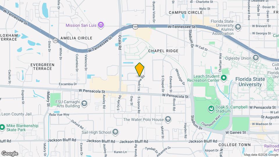 206 N Lipona Rd Map and Location Details