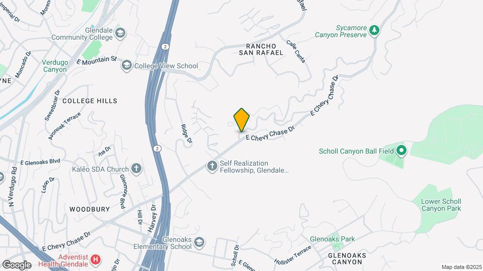2255 E Chevy Chase Dr Map and Location Details