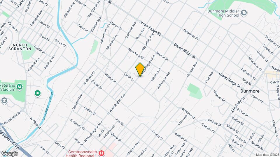 1318 N Washington Ave Map and Location Details