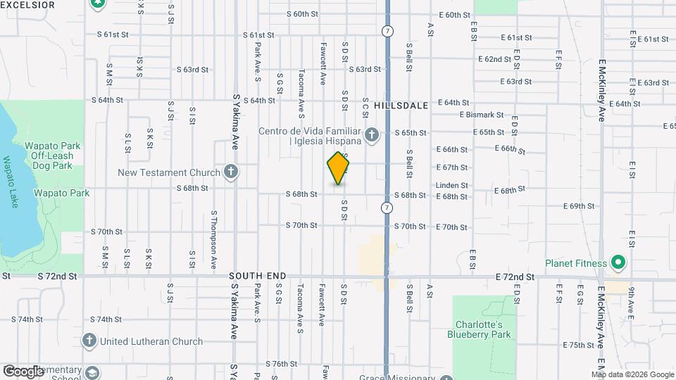 401 S 68th St Map and Location Details