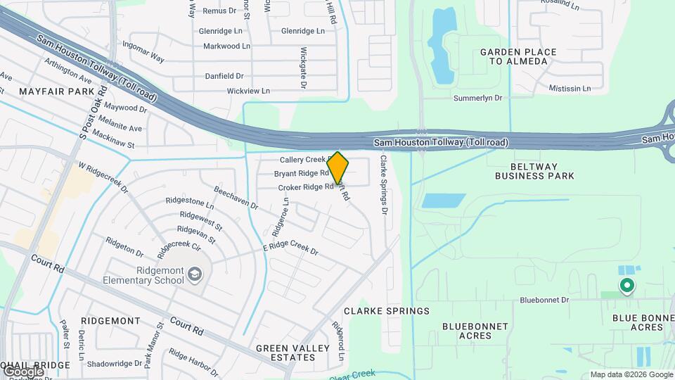 15802 Ridgecroft Rd Map and Location Details