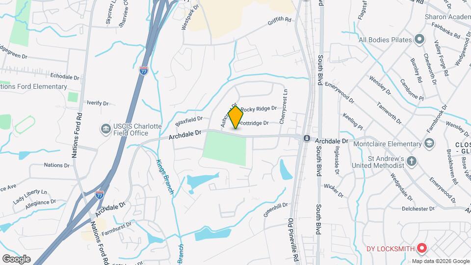 1001 Archdale Dr Map and Location Details