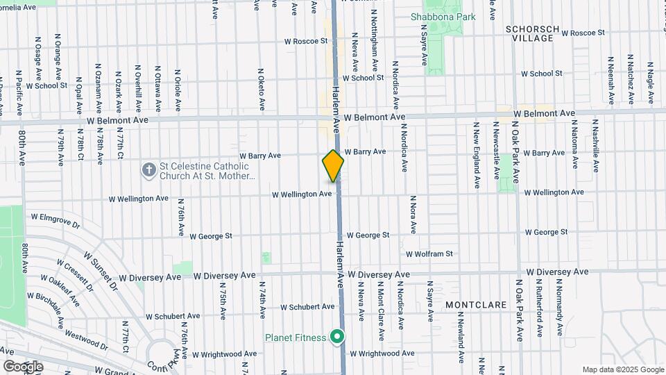 7206 W Wellington Ave Map and Location Details