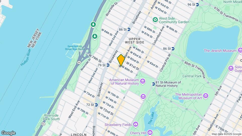 186 W 80th St, Unit 7H Mapa y Detalles de la Ubicación