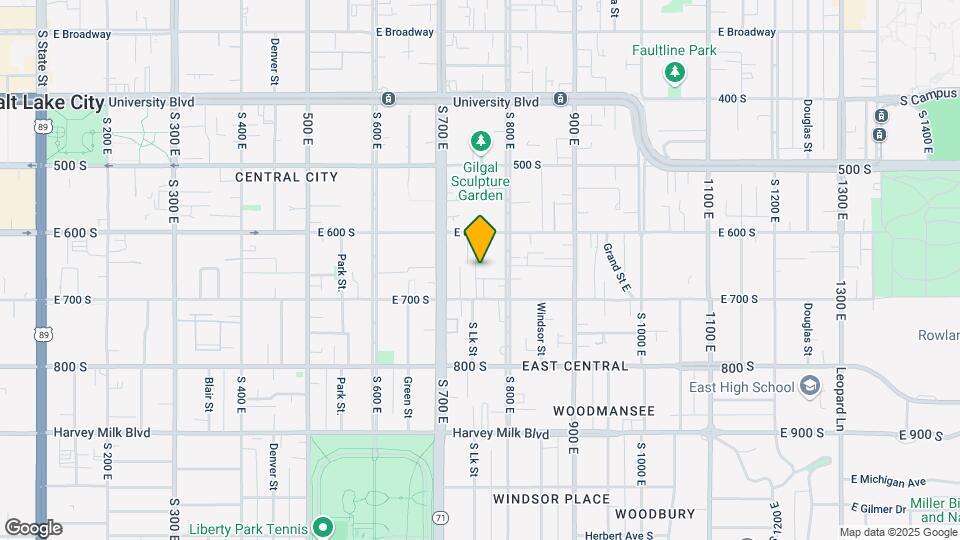 651 S Lake St Map and Location Details