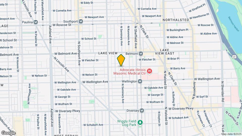 1101 W Barry Ave, Unit J06P Map and Location Details