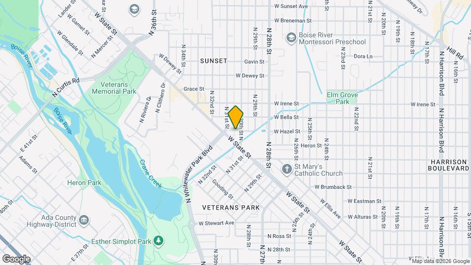 3005 W Hazel St Map and Location Details