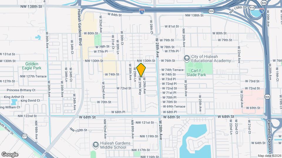 7331 W 29th Way Map and Location Details