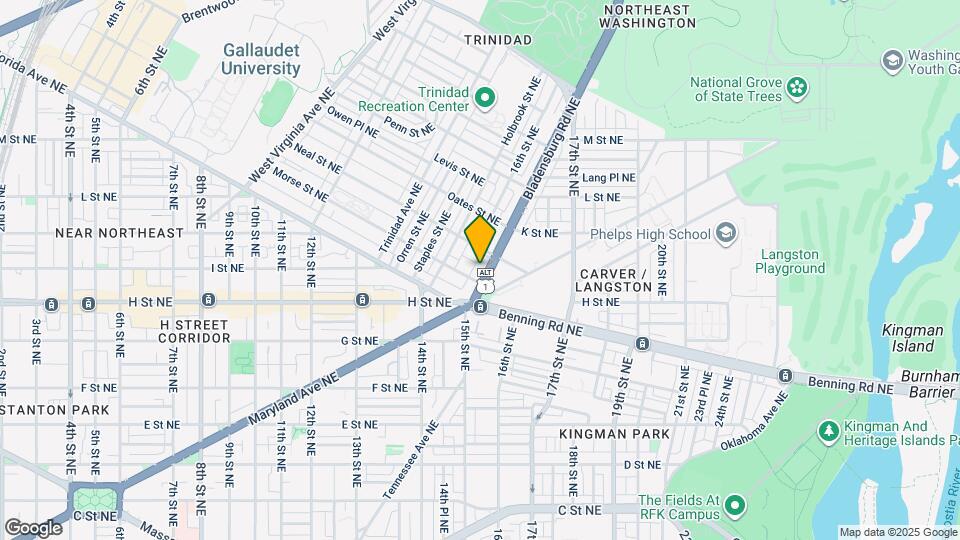 818 Bladensburg Rd NE Map and Location Details