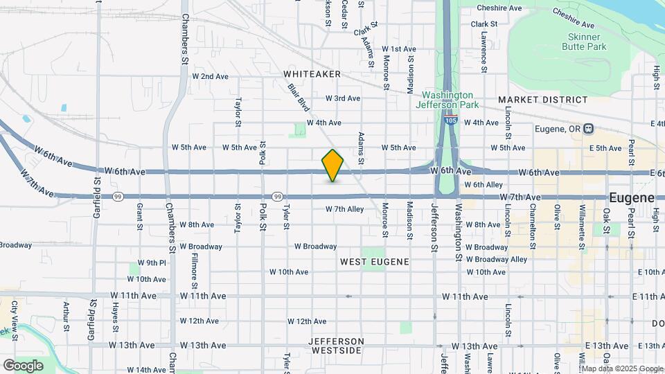 1005 W 7th Ave Map and Location Details