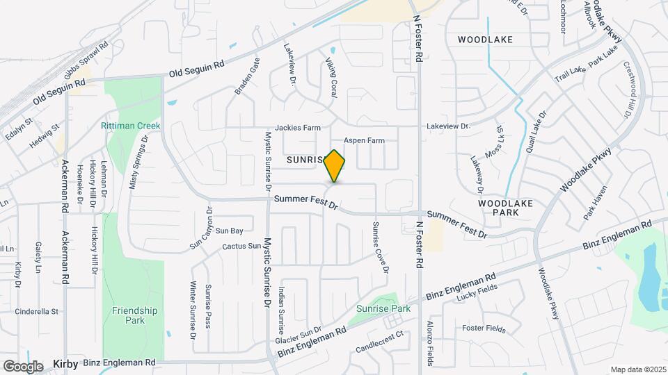 4210 Sunrise Creek Dr Map and Location Details