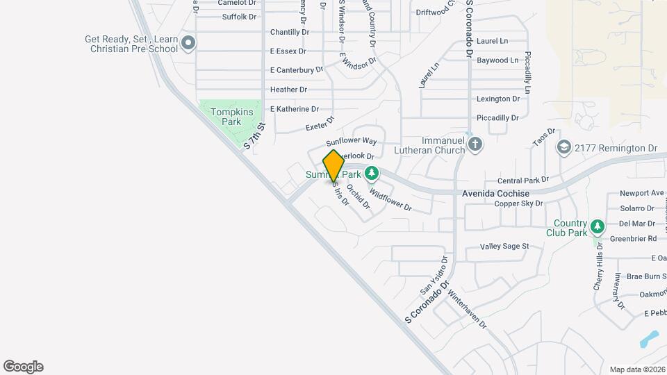 2220 S Iris Dr Map and Location Details