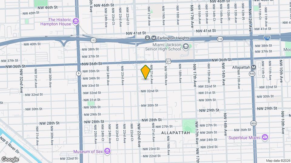 2145 NW 33rd St Map and Location Details