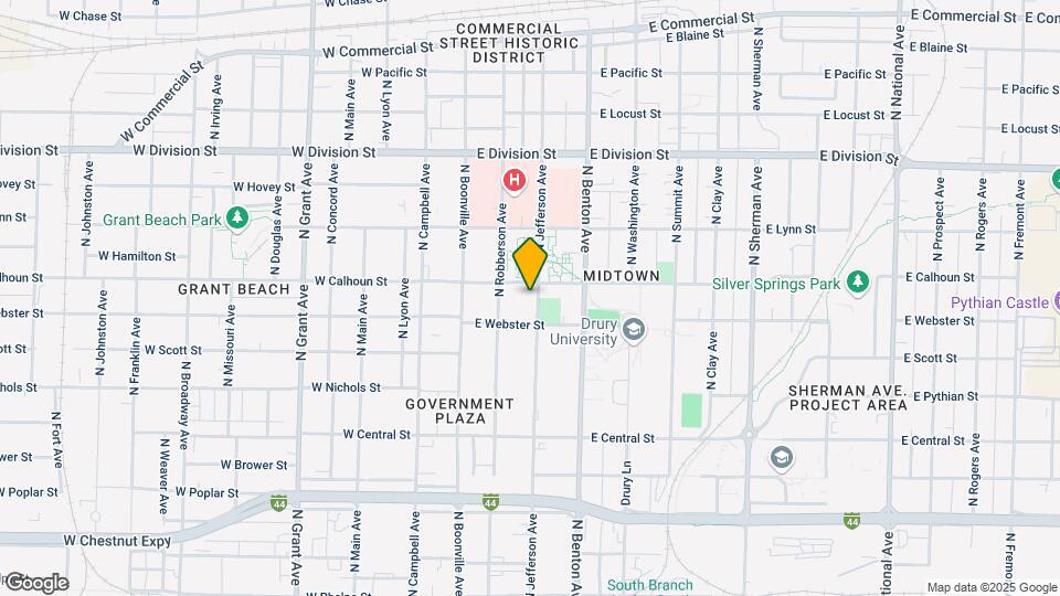 1225 N Jefferson Ave Map and Location Details