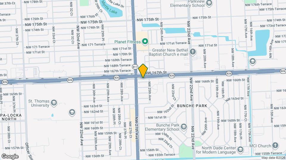 2611 NW 166th St Map and Location Details