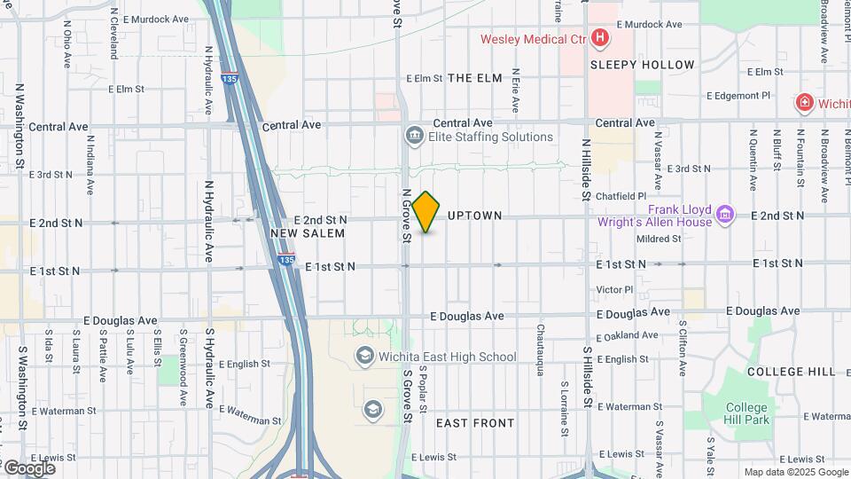 232 N Poplar Ave Map and Location Details