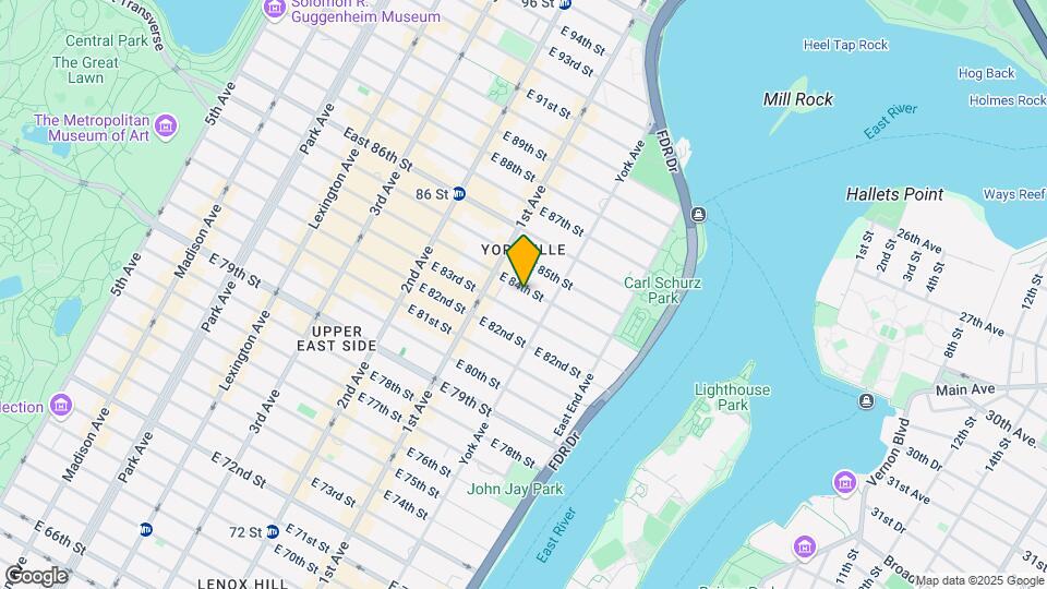 434 East 84th Street Mapa y Detalles de la Ubicación