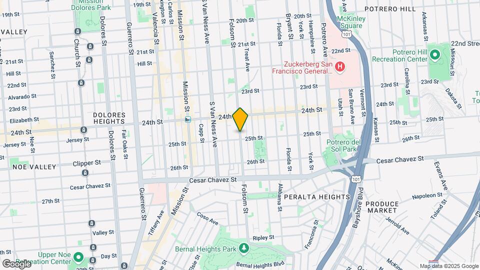 2888 Folsom St Map and Location Details