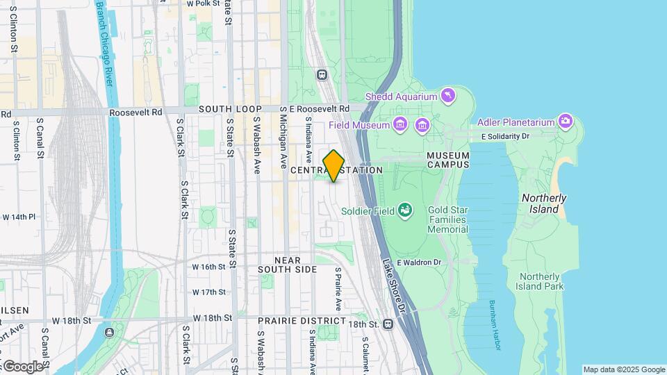 1413 S Prairie Ave Map and Location Details