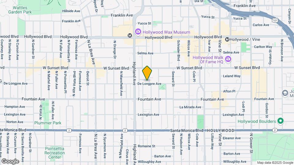 6705 De Longpre Ave Map and Location Details