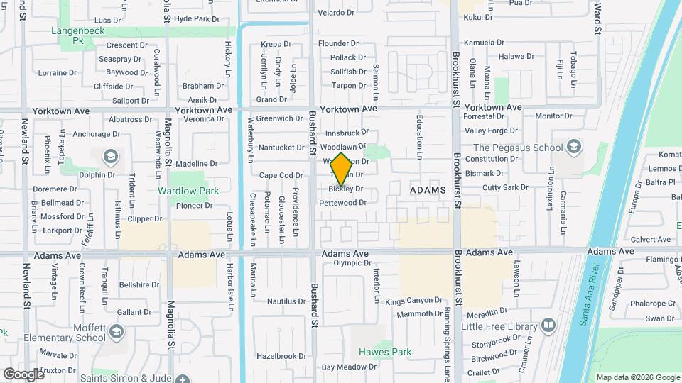 9596 Bickley Dr Map and Location Details