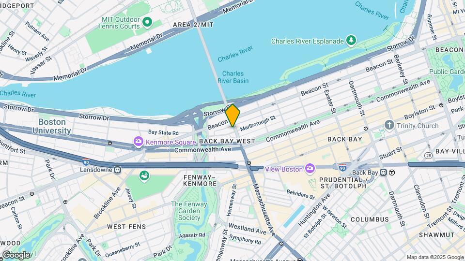 421 Marlborough St-Unit -Apt 1 Map and Location Details