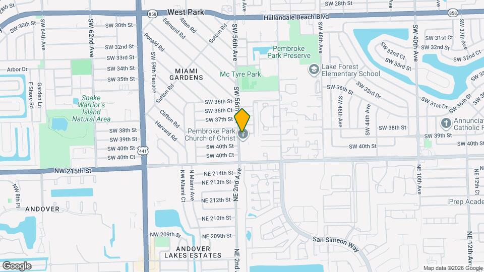 5540 SW 38th Ct Map and Location Details