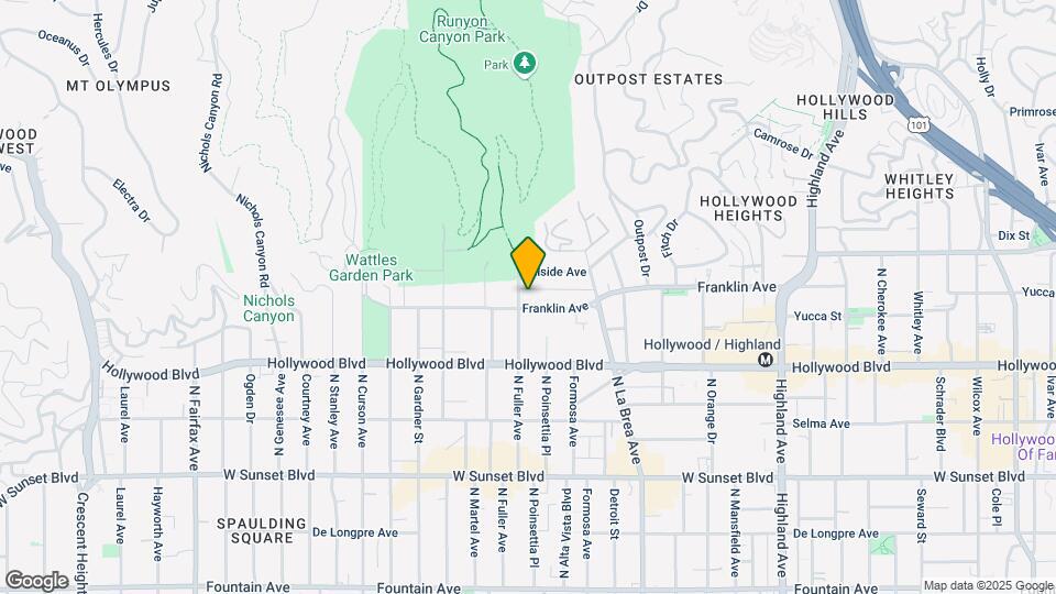7283 Franklin Ave Map and Location Details