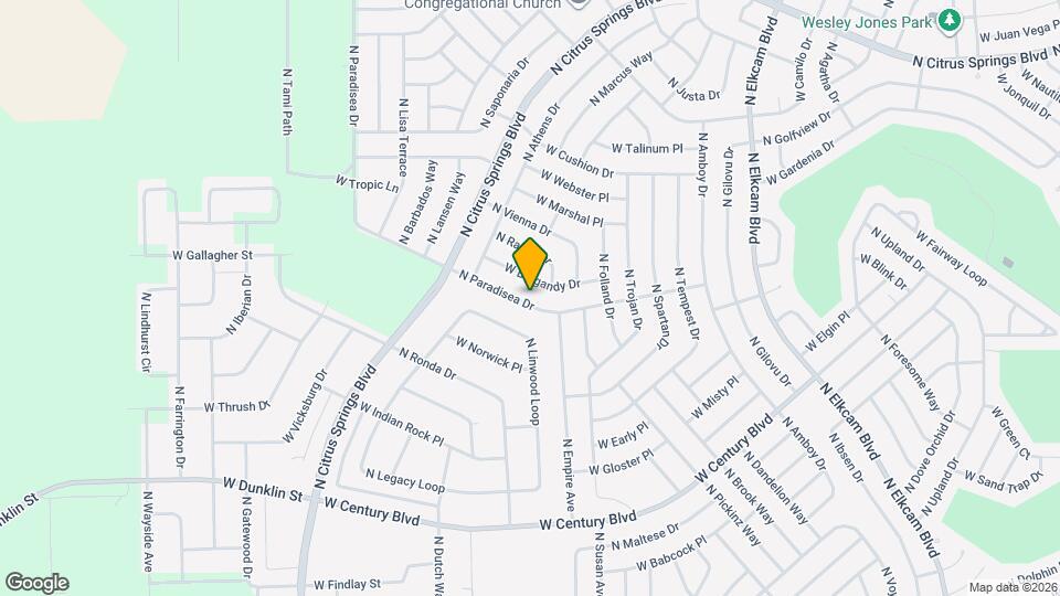 8687 N Paradisea Dr Map and Location Details