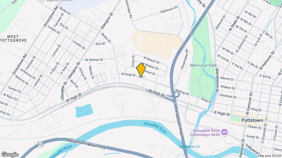 346 W King St Map and Location Details